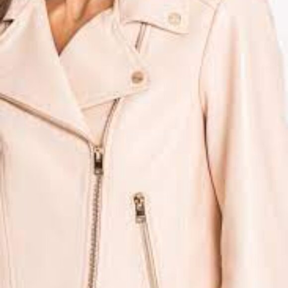 Lamarque NWT Donna Leather Jacket in Ballet Pink - Picture 4 of 5